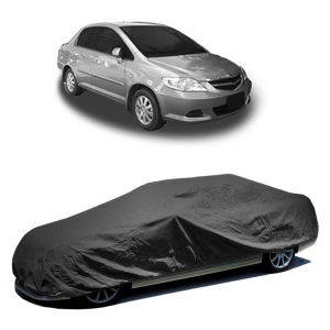 Husa prelata auto pentru HONDA CITY IV Saloon (GD_) 2002 - 2008, culoare negru, material textil impermeabil, rezistanta la intemperii praf UV, CARPASSION Husa Protectie - Img 2
