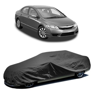 Husa prelata auto pentru HONDA CIVIC IX Saloon (FB) 2011 - 2016, culoare negru, material textil impermeabil, rezistanta la intemperii praf UV, CARPASSION Husa Protectie - Img 2