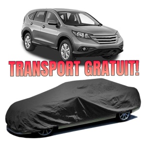Husa prelata auto pentru HONDA CR-V IV (RM_) 2012 - 2015, culoare negru, material textil impermeabil, rezistanta la intemperii praf UV, CARPASSION Husa Protectie