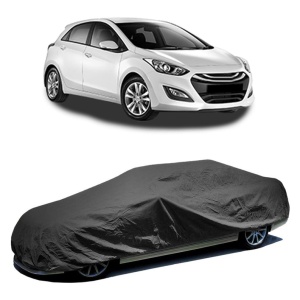 Husa prelata auto pentru HYUNDAI i30 (GD) 2011 - 2016, culoare negru, material textil impermeabil, rezistanta la intemperii praf UV, CARPASSION Husa Protectie - Img 2