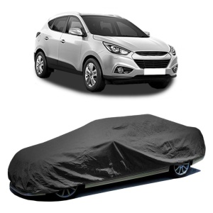 Husa prelata auto pentru HYUNDAI ix35 (LM, EL, ELH) 2009 - 2015, culoare negru, material textil impermeabil, rezistanta la intemperii praf UV, CARPASSION Husa Protectie - Img 2