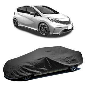 Husa prelata auto pentru NISSAN NOTE (E12) 2012 - 2016, culoare negru, material textil impermeabil, rezistanta la intemperii praf UV, CARPASSION Husa Protectie - Img 2