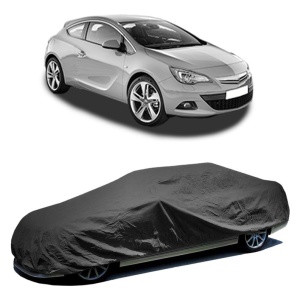 Husa prelata auto pentru OPEL ASTRA J GTC 2011 - 2018, culoare negru, material textil impermeabil, rezistanta la intemperii praf UV, CARPASSION Husa Protectie - Img 2