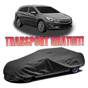 Husa prelata auto pentru OPEL ASTRA K Estate Van 2018, culoare negru, material textil impermeabil, rezistanta la intemperii praf UV, CARPASSION Husa Protectie