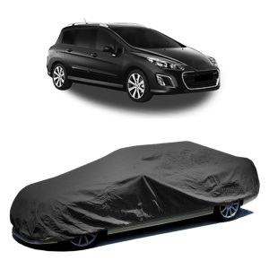 Husa prelata auto pentru PEUGEOT 308 SW I Estate Van (4E_) 2008 - 2012, culoare negru, material textil impermeabil, rezistanta la intemperii praf UV, CARPASSION Husa Protectie - Img 2