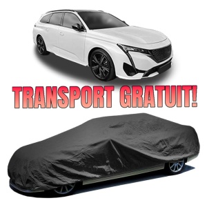 Husa prelata auto pentru PEUGEOT 308 SW III (FC_, FJ_, FR_, F4_, FN_) 2021, culoare negru, material textil impermeabil, rezistanta la intemperii praf UV, CARPASSION Husa Protectie