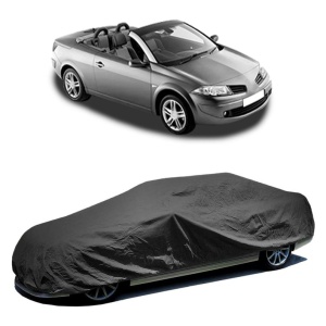 Husa prelata auto pentru RENAULT MEGANE II Coupe-Cabriolet, impermeabilă, rezistentă la intemperii, neagră - Img 2