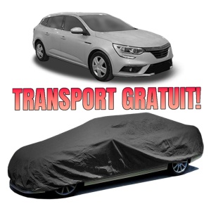 Husa prelata auto pentru RENAULT MEGANE IV Grandtour (K9A/M/N_) 2016, culoare negru, material textil impermeabil, rezistanta la intemperii praf UV, CARPASSION Husa Protectie