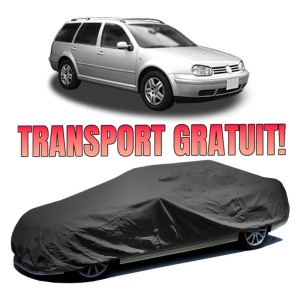 Husa prelata auto pentru Volkswagen Golf VAN IV Variant (1J5) 1999 - 2006, culoare negru, material textil impermeabil, rezistanta la intemperii praf UV, CARPASSION Husa Protectie