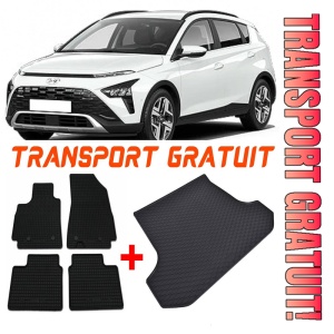 Hyundai Bayon Set Covorase + tavita portbagaj auto Hyundai Bayon fabricatie 2021 - prezent, caroserie hatchback