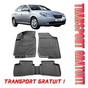 Hyundai Elantra (Hd) (2006-2011) Set covorase auto cauciuc G.Modern Line 3D transport gratuit - Img 1
