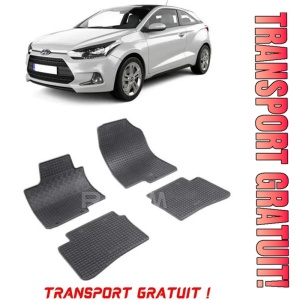 Hyundai I20 II, Hatchback, fabricat din 12.2014 - 07.2020, set covorase auto dedicate, din cauciuc 100% Premium - Transport Gratuit