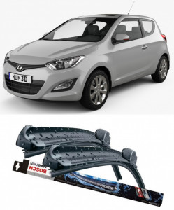 Hyundai I20 Set 2 stergatoare parbriz Bosch Bosch Aerotwin compatibile cu Hyundai I20 2015 (60 cm / 40 cm) accesorii pentru autoturismul tau - masina v133113