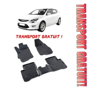 Hyundai I30 I 2007-2012 Set 4 covorase auto din cauciuc tip tavita premium line 3D - Transport Gratuit!