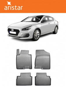 Hyundai I30 II, Combi, Din 02.2012 - 06.2017 , Set Covorase Auto Tip Tavita Premium 3D, din cauciuc accesorii pentru autoturismul tau - masina v172937