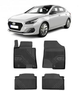 Hyundai I30 II Din 02.2012 - 06.2017, Combi , Set Covorase Auto Tip Tavita Premium 3D, din cauciuc accesorii pentru autoturismul tau - masina v166484