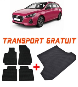 Hyundai I30 III din 2019 - Prezent Combi Urechea Dreapta Mai Mica *1, Set Covorase + tavita portbagaj auto accesorii pentru autoturismul tau - masina v3120