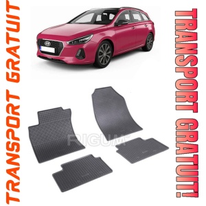 Hyundai I30 III MhEV, Combi, fabricat din 02.2020 - Prezent, set covorase auto dedicate, din cauciuc 100% Premium