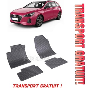 Hyundai I30 III MhEV, Combi, fabricat din 02.2020 - Prezent, set covorase auto dedicate, din cauciuc 100% Premium - Transport Gratuit