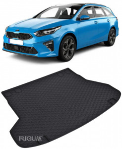 Hyundai I30 Tavita pentru portbagaj din cauciuc, compatibila Hyundai I30 III MHEV fabricatie 02.2020 - prezent, caroserie hatchback accesorii pentru autoturismul tau - masina v112183