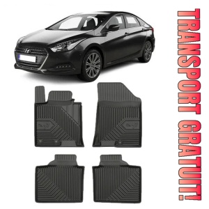 Hyundai I40 Din 01.2012 - Prezent, Sedan , Set Covorase Auto Tip Tavita Premium 3D, din cauciuc