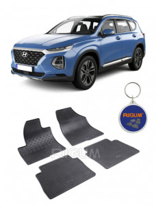 Hyundai Santa Fe II, Suv, fabricat din 04.2006 - 08.2012, set covorase auto dedicate, din cauciuc 100% Premium accesorii pentru autoturismul tau - masina v158155