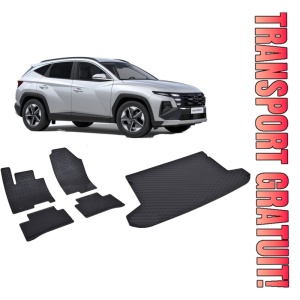 Hyundai Tucson Hybrid din 12.2020 - Prezent Suv Hybrid *1, Set Covorase + tavita portbagaj auto