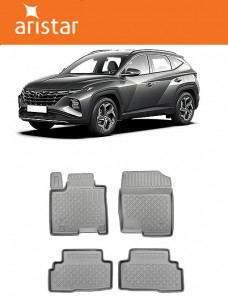 Hyundai Tucson Hybrid, Suv, Din 12.2020 - Prezent , Set Covorase Auto Tip Tavita Premium 3D, din cauciuc accesorii pentru autoturismul tau - masina v170447