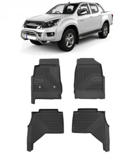 Isuzu D-Max Din 2011 - 2020, Pick-Up , Set Covorase Auto Tip Tavita Premium 3D, din cauciuc accesorii pentru autoturismul tau - masina v166463
