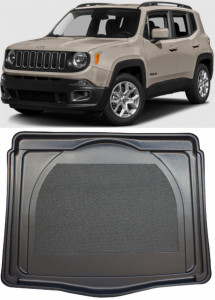 Jeep Renegade Suv din 09.2014 - 06.2018, Tavita Pentru Portbagaj Lux Premium Dedicata, Portbagaj Inferior *2 accesorii pentru autoturismul tau - masina v198935