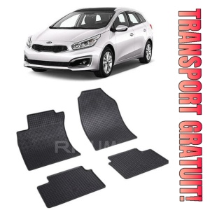Kia Ceed I, Combi, fabricat din 09.2007 - 08.2012, set covorase auto dedicate, din cauciuc 100% Premium, Cauciuc