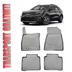 Kia Niro II Hev Hybrid Din 06.2022 - Prezent, Suv , Set Covorase Auto Tip Tavita Premium 3D, din cauciuc