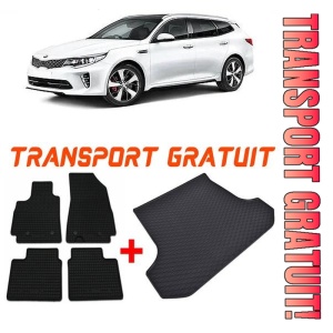 Kia Optima IV Combi din 09.2016 - Prezent *4, Set Covorase + tavita portbagaj auto