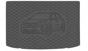 Kia Stonic Tavita pentru portbagaj din cauciuc, compatibila Kia Stonic MHEV fabricatie 10.2020 - prezent, caroserie suv, portbagaj superior, podea variabila in pozitie superioara accesorii pentru autoturismul tau - masina v112234