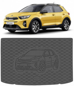 Kia Stonic Tavita pentru portbagaj din cauciuc, compatibila Kia Stonic MHEV fabricatie 10.2020 - prezent, caroserie suv, portbagaj superior, podea variabila in pozitie superioara accesorii pentru autoturismul tau - masina v112239