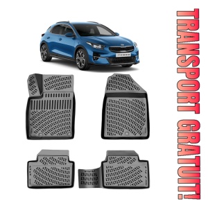 Kia XCeed III 2018-2025 Set 4 covorase auto din cauciuc tip tavita premium line 3D