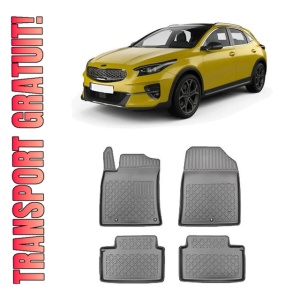 Kia Xceed, Suv, Din 09.2019 - Prezent , Set Covorase Auto Tip Tavita Premium 3D, din cauciuc
