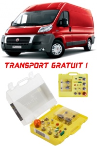 Kit trusa Set becuri H7 compatibila cu Fiat Ducato III din 2006 - 2020 , bec far, semnalizare , pozitie, iluminare numar, frana, plafoniera, stop frana