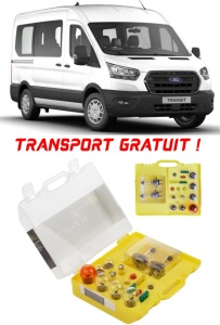 Kit trusa Set becuri H7 compatibila cu Ford Transit VII din 2014 - 2021 , bec far, semnalizare , pozitie, iluminare numar, frana, plafoniera, stop frana