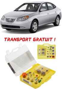 Kit trusa Set becuri H7 compatibila cu Hyundai Elantra din 2006 - 2017 , bec far, semnalizare , pozitie, iluminare numar, frana, plafoniera, stop frana