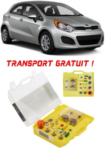 Kit trusa Set becuri H7 compatibila cu Kia Rio din 2011 - 2017 , bec far, semnalizare , pozitie, iluminare numar, frana, plafoniera, stop frana