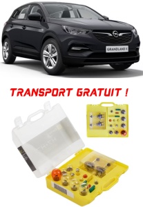 Kit trusa Set becuri H7 compatibila cu Opel Grandland X din 2017 – 2020 , bec far, semnalizare , pozitie, iluminare numar, frana, plafoniera, stop frana