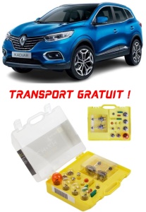 Kit trusa Set becuri H7 compatibila cu Renault Kadjar din 2015 – 2020 , bec far, semnalizare , pozitie, iluminare numar, frana, plafoniera, stop frana