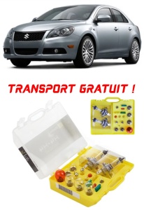 Kit trusa Set becuri H7 compatibila cu Suzuki Kizashi din 2009 - 2016 , bec far, semnalizare , pozitie, iluminare numar, frana, plafoniera, stop frana