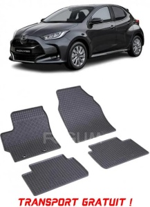 Mazda 2 Hybrid fabricat din 2022 - Prezent, Hatchback, set covorase auto dedicate, din cauciuc 100% Premium - Transport Gratuit accesorii pentru autoturismul tau - masina v39050