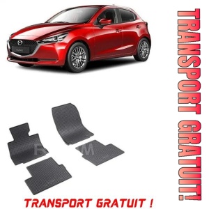 Mazda 2 III, Hatchback, fabricat din 02.2015 - Prezent, set covorase auto dedicate, din cauciuc 100% Premium - Transport Gratuit