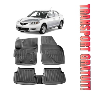 Mazda 3 (Bk) (2003-2009) Set Covorase auto tip tavita din cauciuc Premium Umbrella
