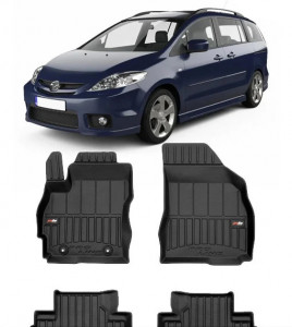 Mazda 5 I Din 2005 - 09.2010, Van Set Covorase Auto Tip Tavita Premium 3D, din cauciuc accesorii pentru autoturismul tau - masina v161620