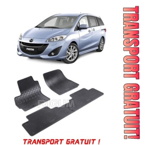 Mazda 5 I, Van, fabricat din 2005 - 09.2010, 5 Locuri, set covorase auto dedicate, din cauciuc 100% Premium - Transport Gratuit