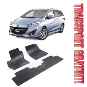 Mazda 5 II, Van, fabricat din 10.2010 - 2015, 5 Locuri, set covorase auto dedicate, din cauciuc 100% Premium